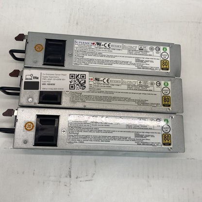 Supermicro PWS-406P-1R 400W PSUs + EM212-LP3TA-MT SFP Transceivers & HBA