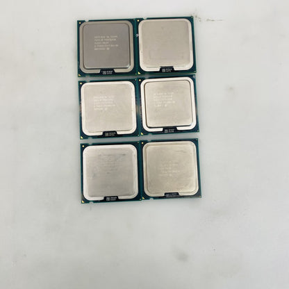 Lot of 6 x Intel Pentium E6500 CPUs + 7 x Copper Base Heatsinks with Fans