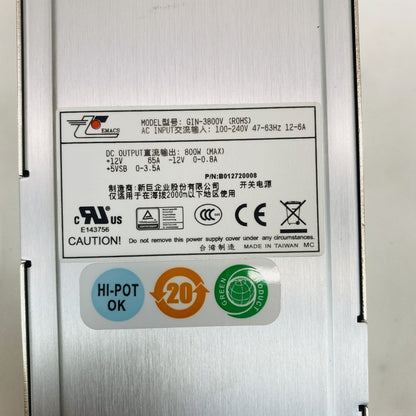 Compuware CPR-1221-1M2LF 1200W 80+ Gold + EMACS 800W/300W Server PSUs & Fans