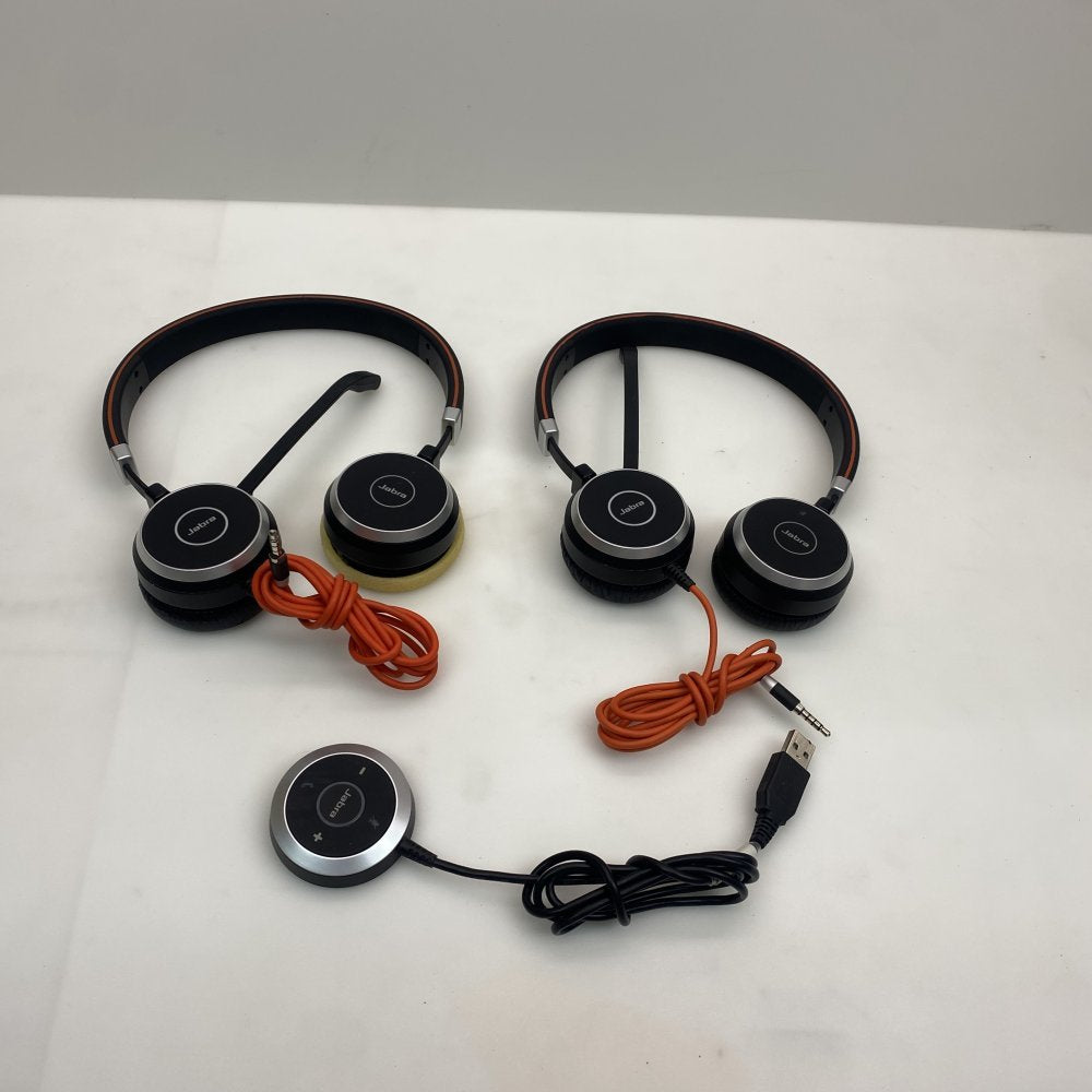 Job Lot IT Office Headsets 14x Logitech USB Headsets & 1x Jabra ENC010 Headset