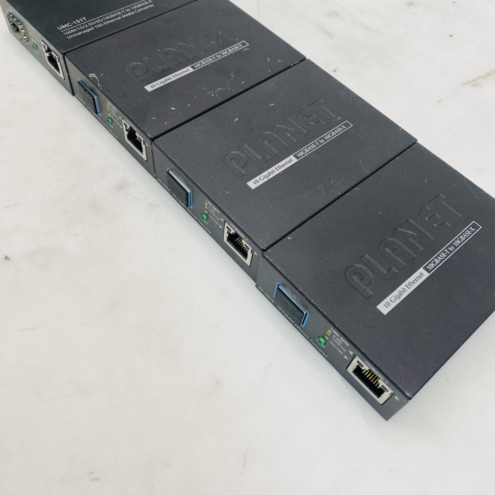 Planet XT-705A 10G Media Converter 10GBASE-T to 10GBASE-X - Lot of 4 Grade B