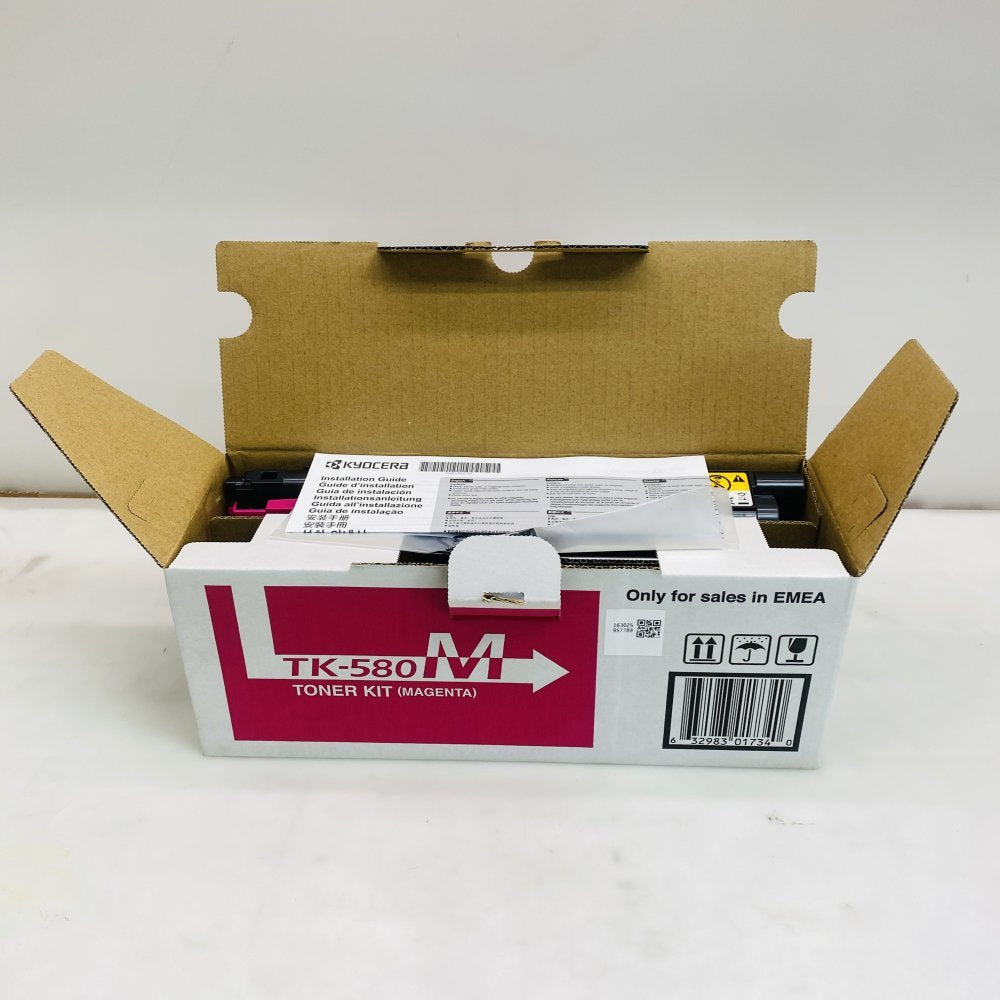 Kyocera TK-580 TK-580M Magenta Yellow Toner Kit OEM Genuine Job Lot