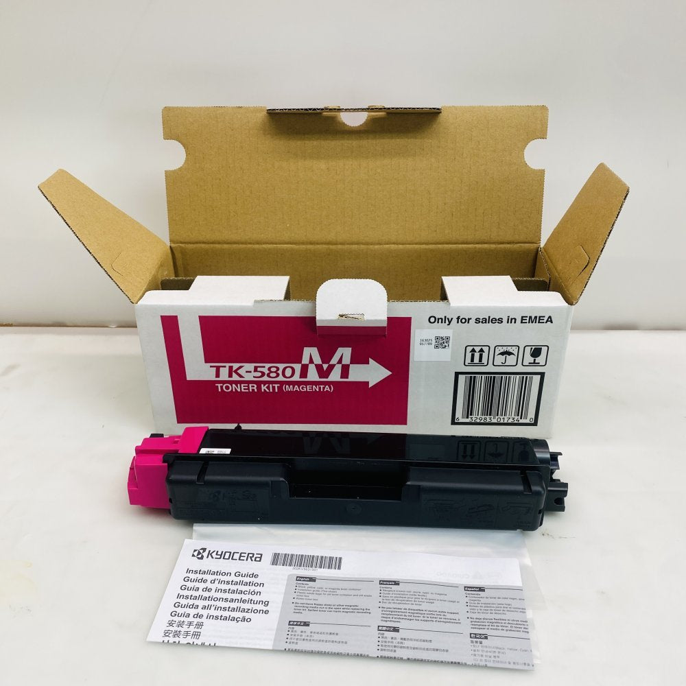 Kyocera TK-580 TK-580M Magenta Yellow Toner Kit OEM Genuine Job Lot