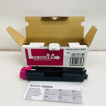 Kyocera TK-580 TK-580M Magenta Yellow Toner Kit OEM Genuine Job Lot