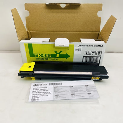 Kyocera TK-580 TK-580M Magenta Yellow Toner Kit OEM Genuine Job Lot