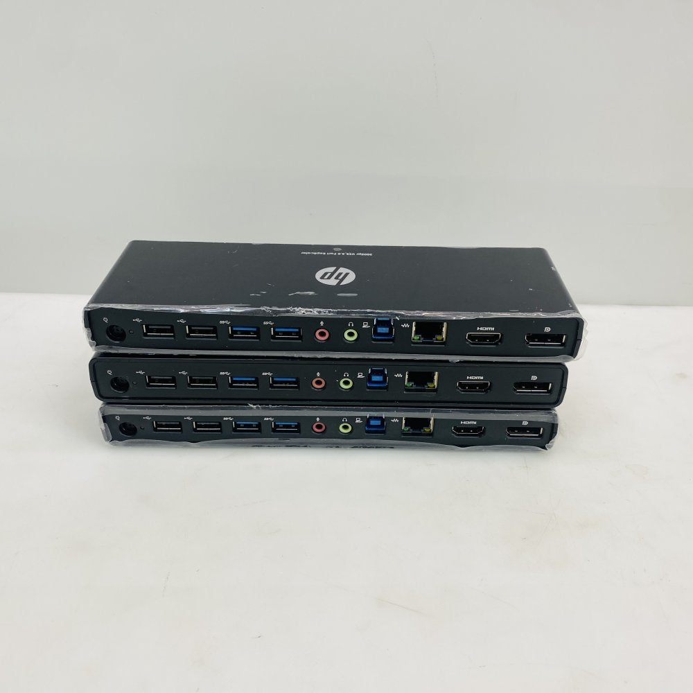 HP USB 3.0 3005pr & Thunderbolt 3 USB-C Docking Stations w/ PSU Job Lot 5x