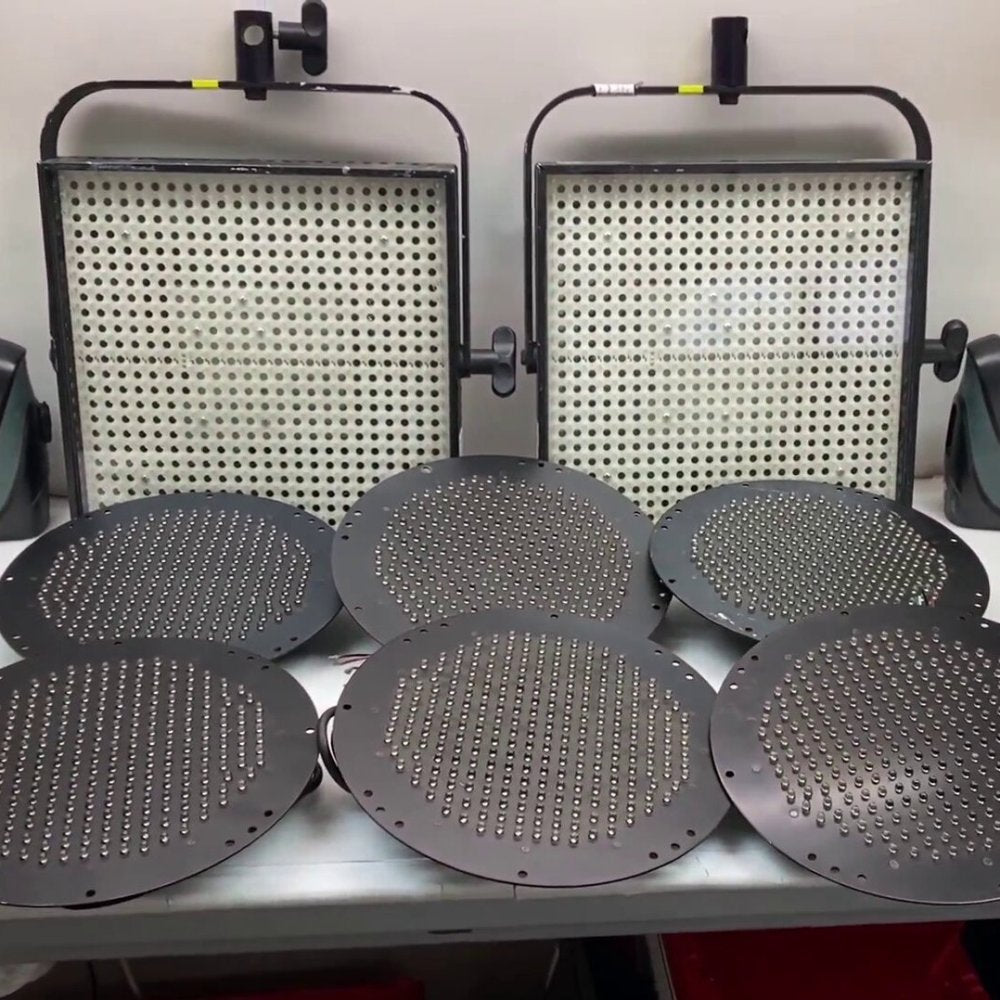 Litepanels 1x1 Flood LED Panel Job Lot + 6 Solidhead LED Panels Battery