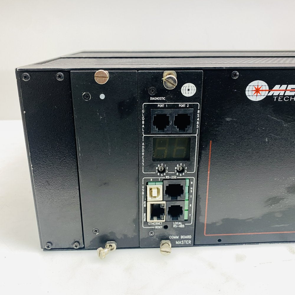 Meridian SR-2000PC 14-Slot Rackmount Fiber Optic Chassis Dual PSU - Used