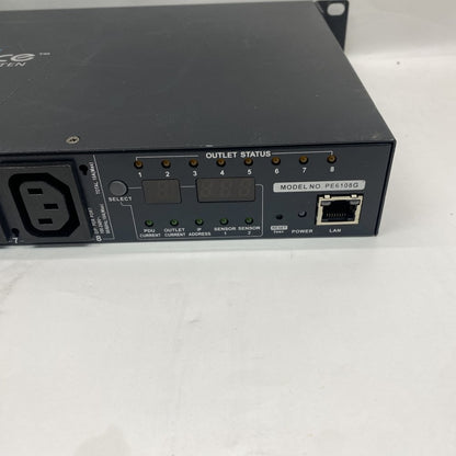 Metered Networked PDU SNMP Ethernet IEC C13x7 C19x1 ATEN PE6108G 1U Rack