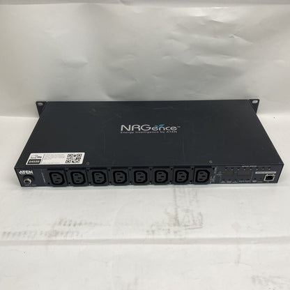 Metered Networked PDU SNMP Ethernet IEC C13x7 C19x1 ATEN PE6108G 1U Rack
