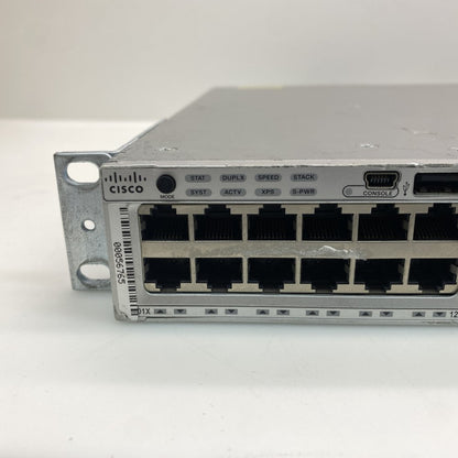 Cisco Catalyst 3850 48-Port Gigabit Switch SFP USB Console Rack