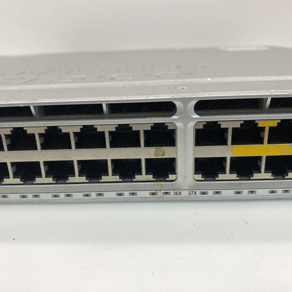 Cisco Catalyst 3850 48-Port Gigabit Switch WS-C3850-48T-L Rackmount Used