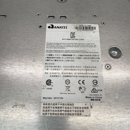 Cisco Catalyst 3850 48-Port Gigabit Switch SFP USB Console Rack