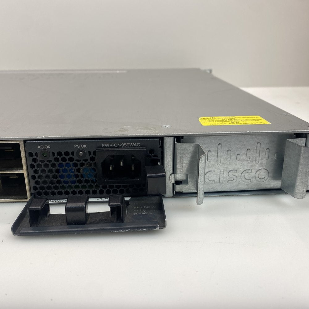 Cisco Catalyst 3850 48-Port Gigabit Switch WS-C3850-48T-L Rackmount Used