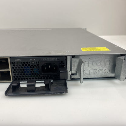 Cisco Catalyst 3850 48-Port Gigabit Switch WS-C3850-48T-L Rackmount Used