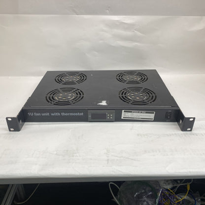 Industrial 1U 4Fan Rack Cooling Unit Thermostat Sensor IEC Power Rackmount