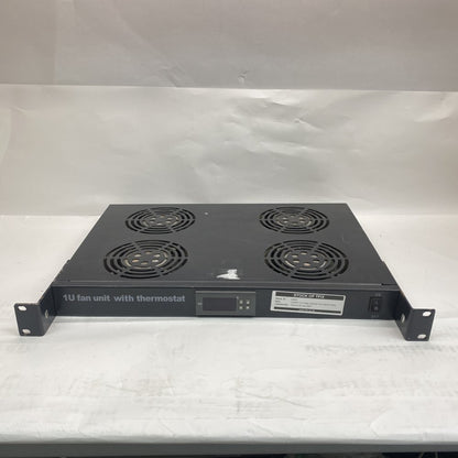 Industrial 1U 4Fan Rack Cooling Unit Thermostat Sensor IEC Power Rackmount