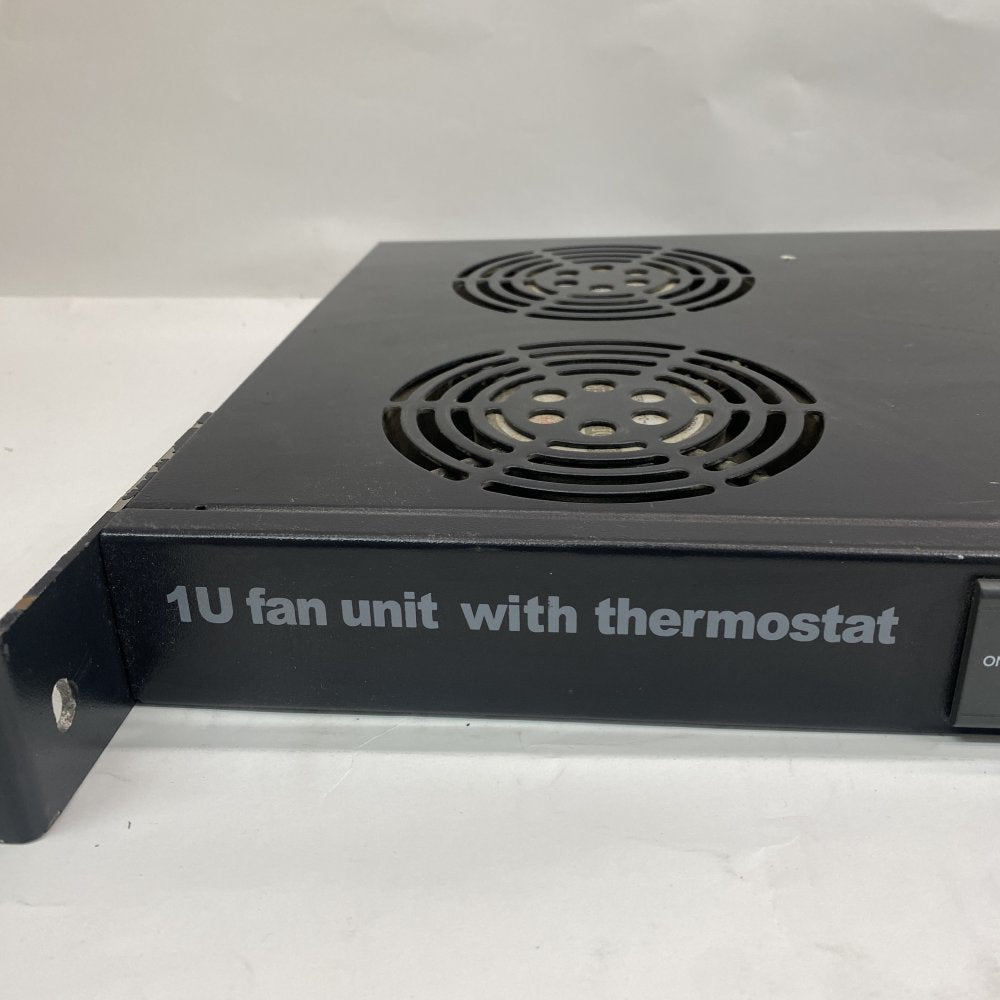 Industrial 1U 4Fan Rack Cooling Unit Thermostat Sensor IEC Power Rackmount