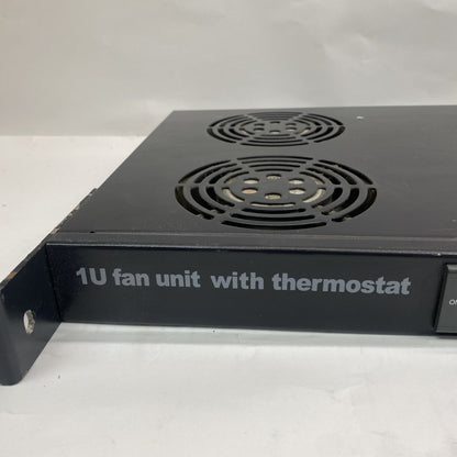 Industrial 1U 4Fan Rack Cooling Unit Thermostat Sensor IEC Power Rackmount
