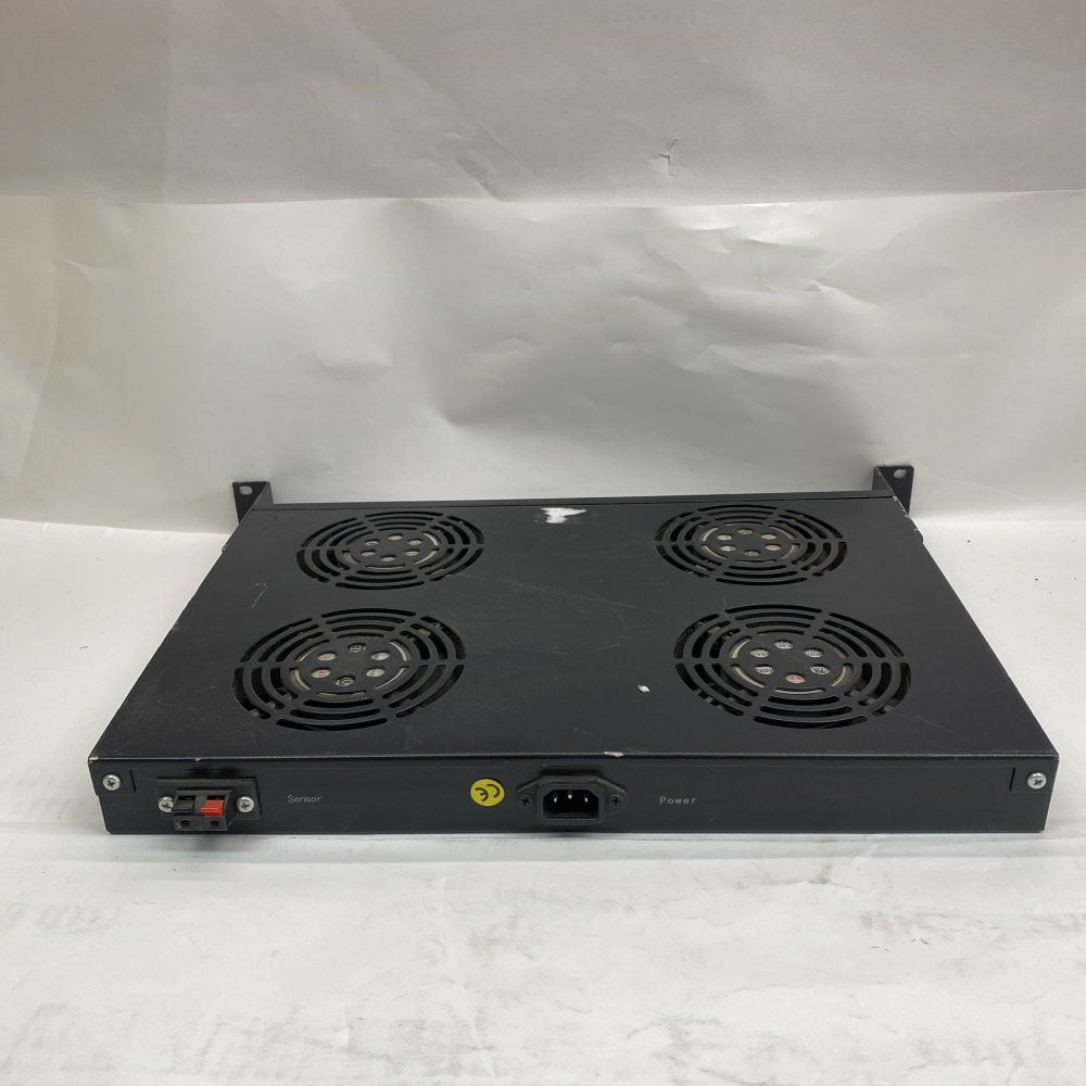 Industrial 1U 4Fan Rack Cooling Unit Thermostat Sensor IEC Power Rackmount