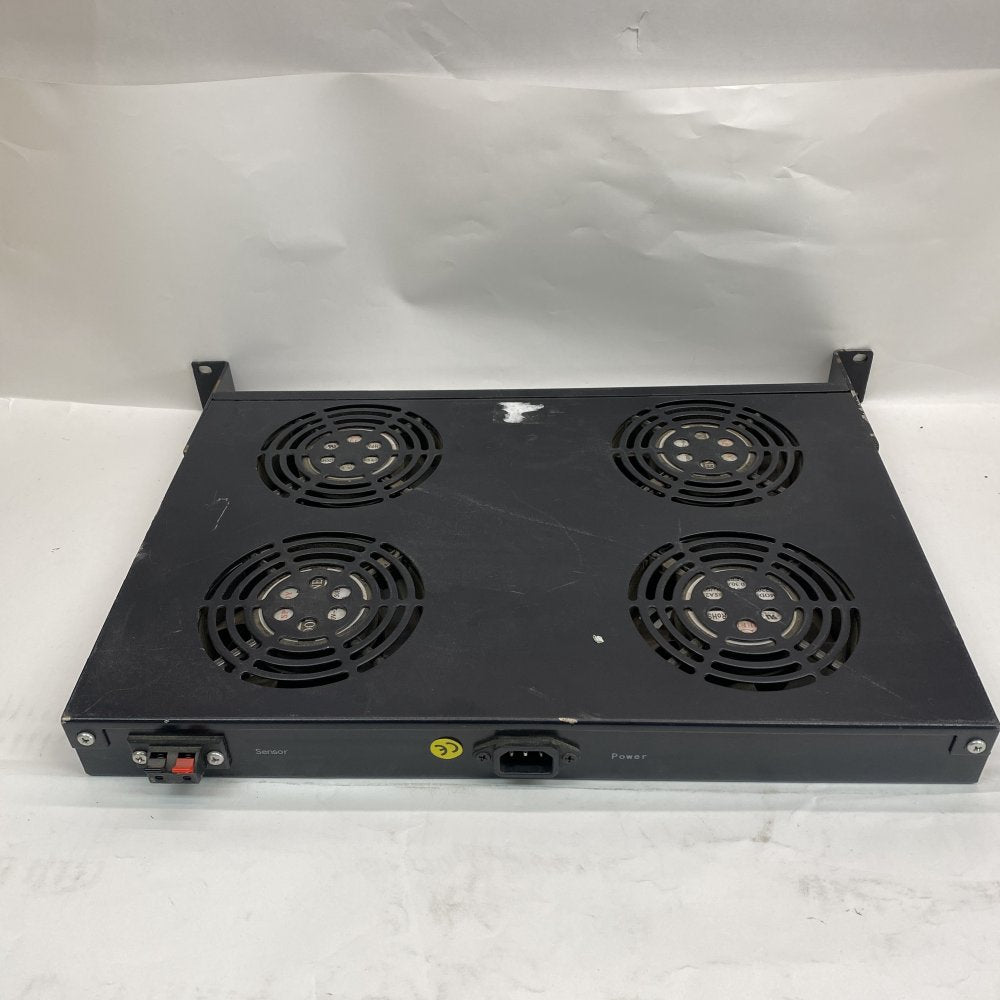 Industrial 1U 4Fan Rack Cooling Unit Thermostat Sensor IEC Power Rackmount