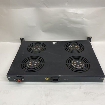 Industrial 1U 4Fan Rack Cooling Unit Thermostat Sensor IEC Power Rackmount