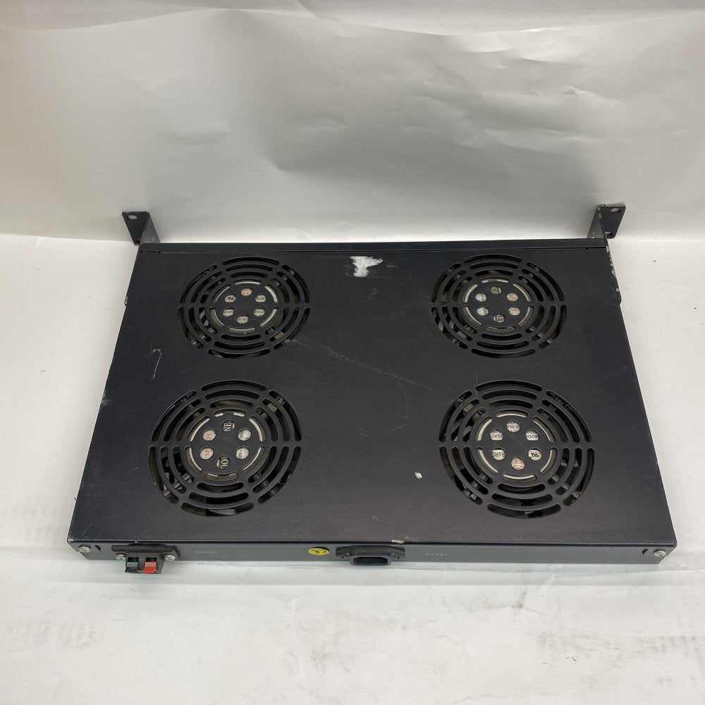 Industrial 1U 4Fan Rack Cooling Unit Thermostat Sensor IEC Power Rackmount