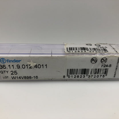 Industrial SPDT Relay 12V 10A Finder 36.11.9.012.4011 PCB Pins 25 Lot