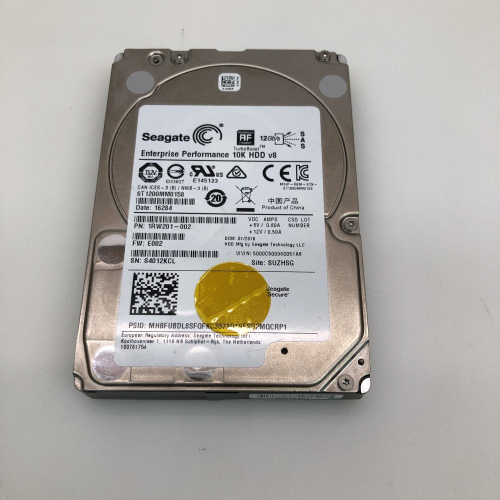 Seagate ST1200MM0158 1.2TB 10K SAS 12Gb/s Enterprise 2.5in HDD - Used