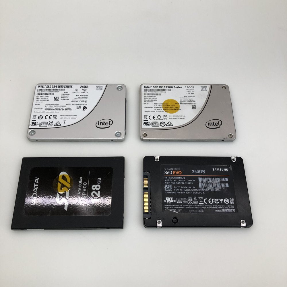 SATA SSD Bundle Samsung Intel ADATA 250GB 240GB 160GB 128GB 2.5in
