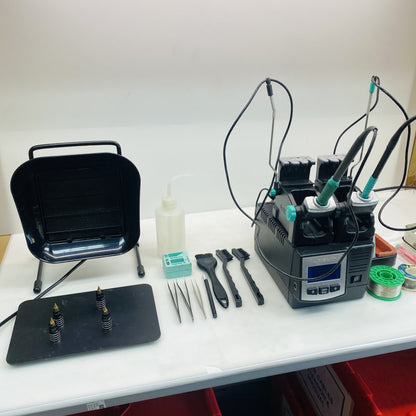 JBC DD-2B Dual-Station Digital Soldering & Desoldering Station Kit w/ Fume Fan