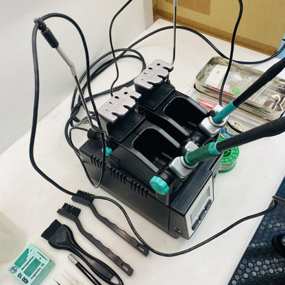 JBC DD-2B Dual-Station Digital Soldering & Desoldering Station Kit w/ Fume Fan