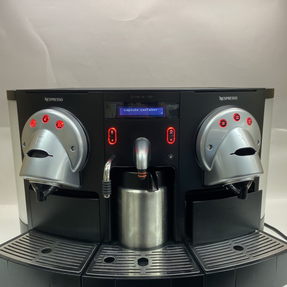 Professional Dual Head Capsule Espresso Machine Plumbed Nespresso Gemini 220