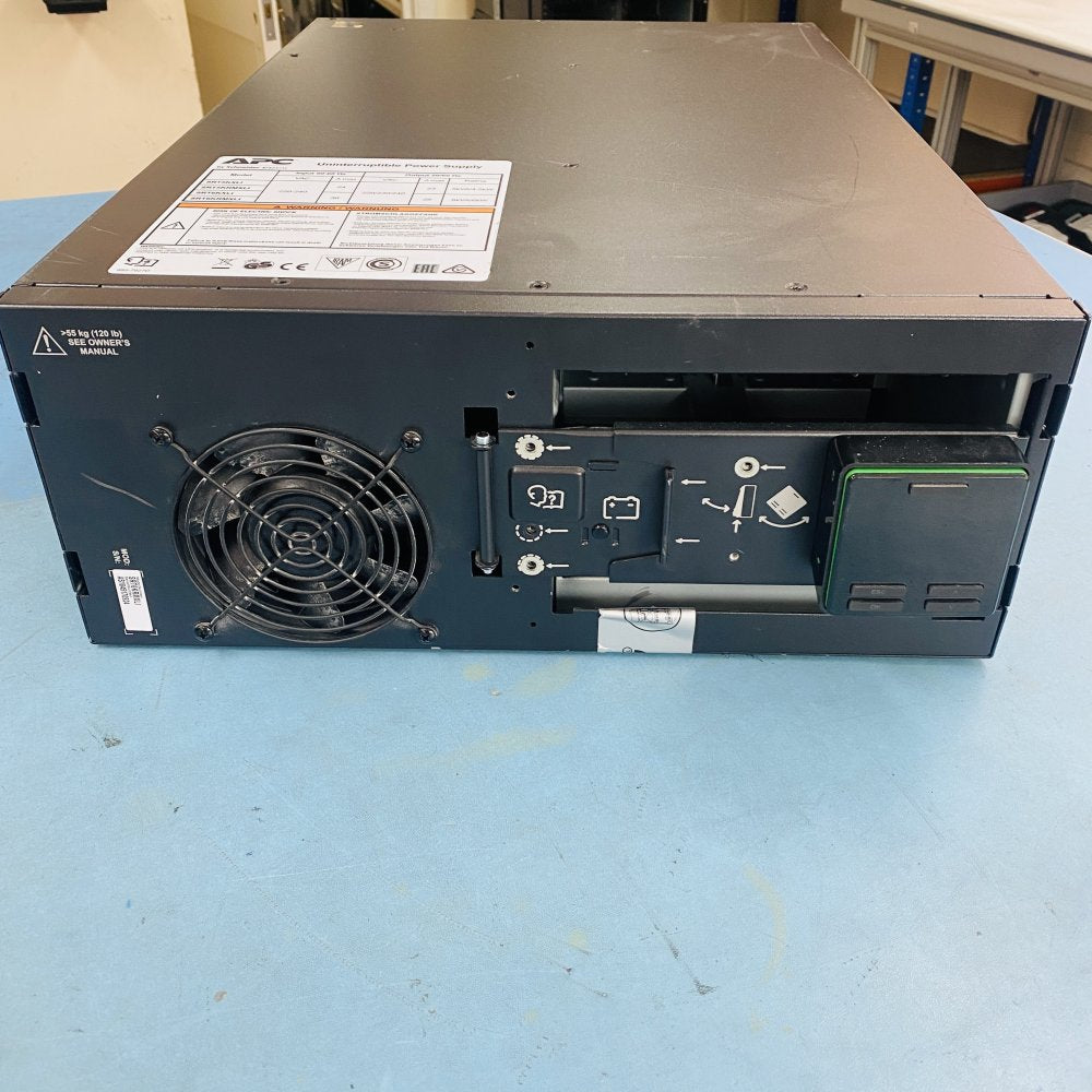 Enterprise UPS 6kVA Sinewave 230VAC APC SRT6KRMXLI IEC USB Ethernet Rack