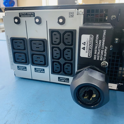 Enterprise UPS 6kVA Sinewave 230VAC APC SRT6KRMXLI IEC USB Ethernet Rack