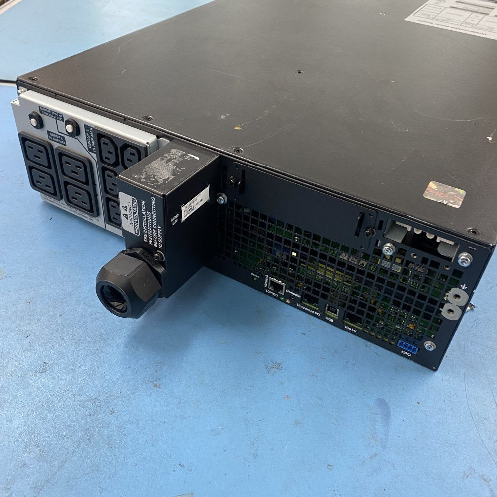 APC SRT5KRMXLI 5kVA UPS Double Conversion Rackmount 2U IEC USB Black