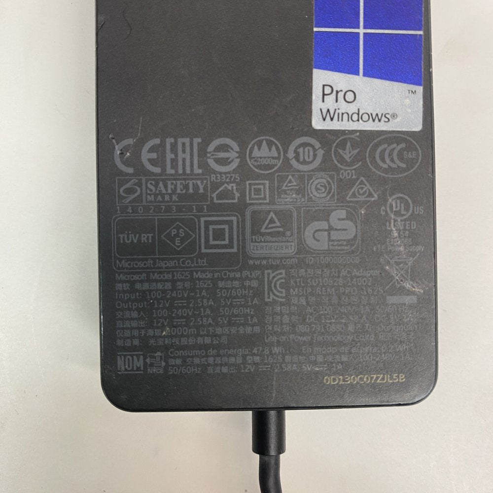 AC Power Adapter Magnetic Surface Connect Charger USB A Microsoft 1625 12V 2.58A