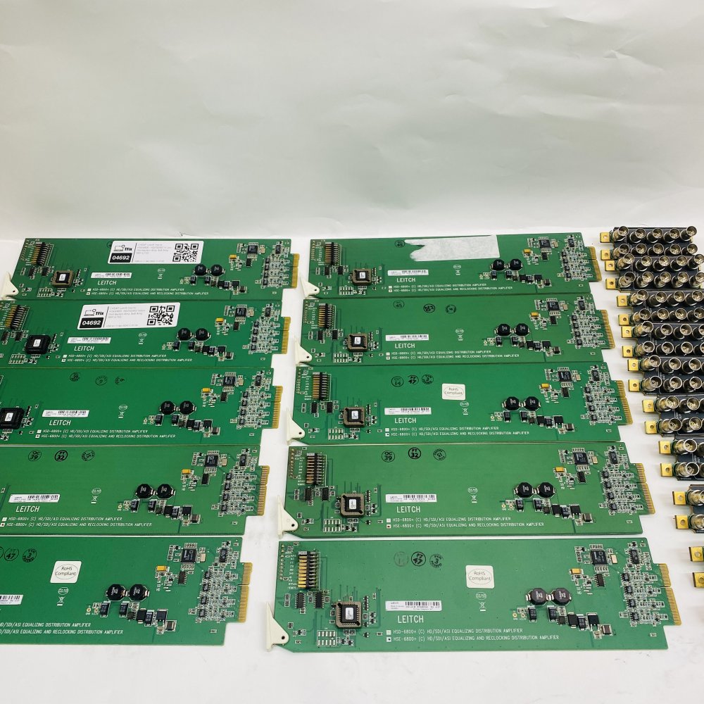 10 x Broadcast HD/SD Distribution Amplifier Leitch Harris HSE6800 1x8 SDI