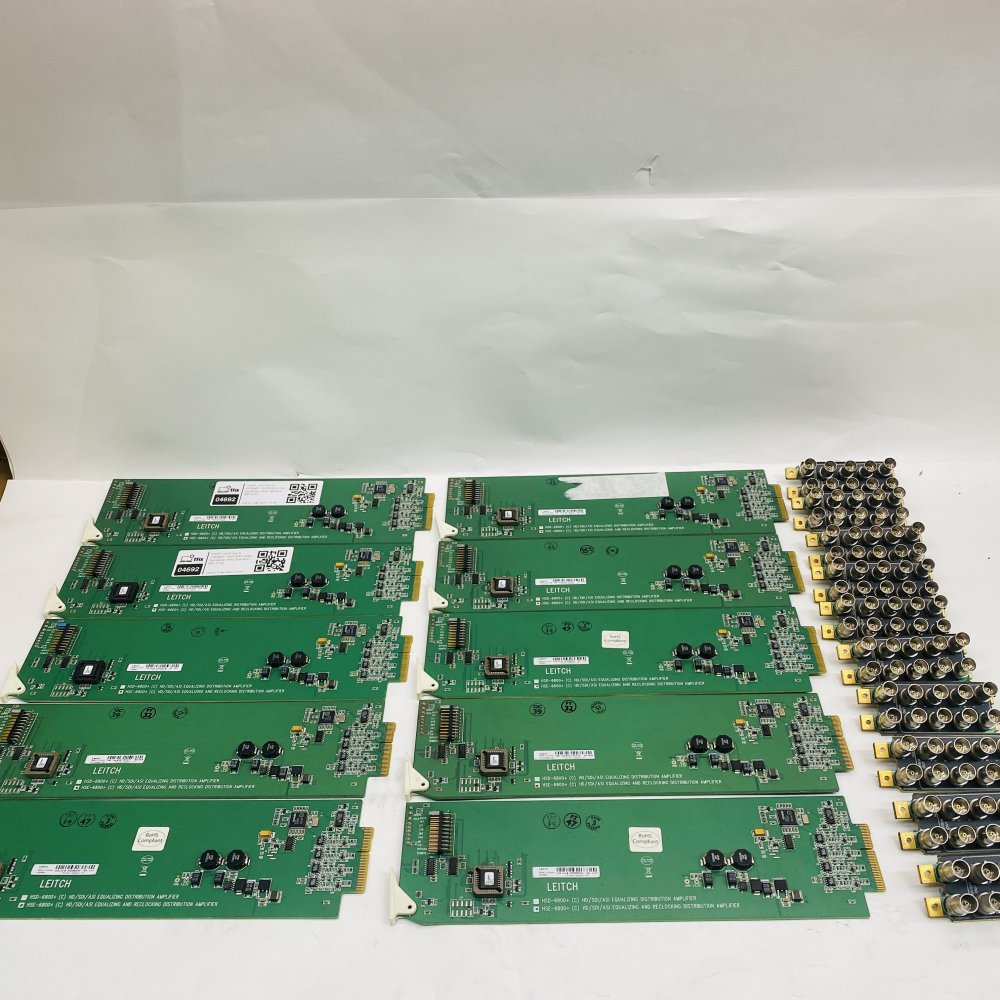10 x Broadcast HD/SD Distribution Amplifier Leitch Harris HSE6800 1x8 SDI