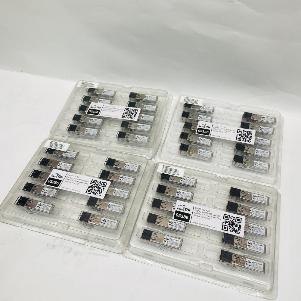 40 x Gigabit SFP Transceiver, E2O EM212-LP3TA-MT 850nm LC, 1.25Gbps