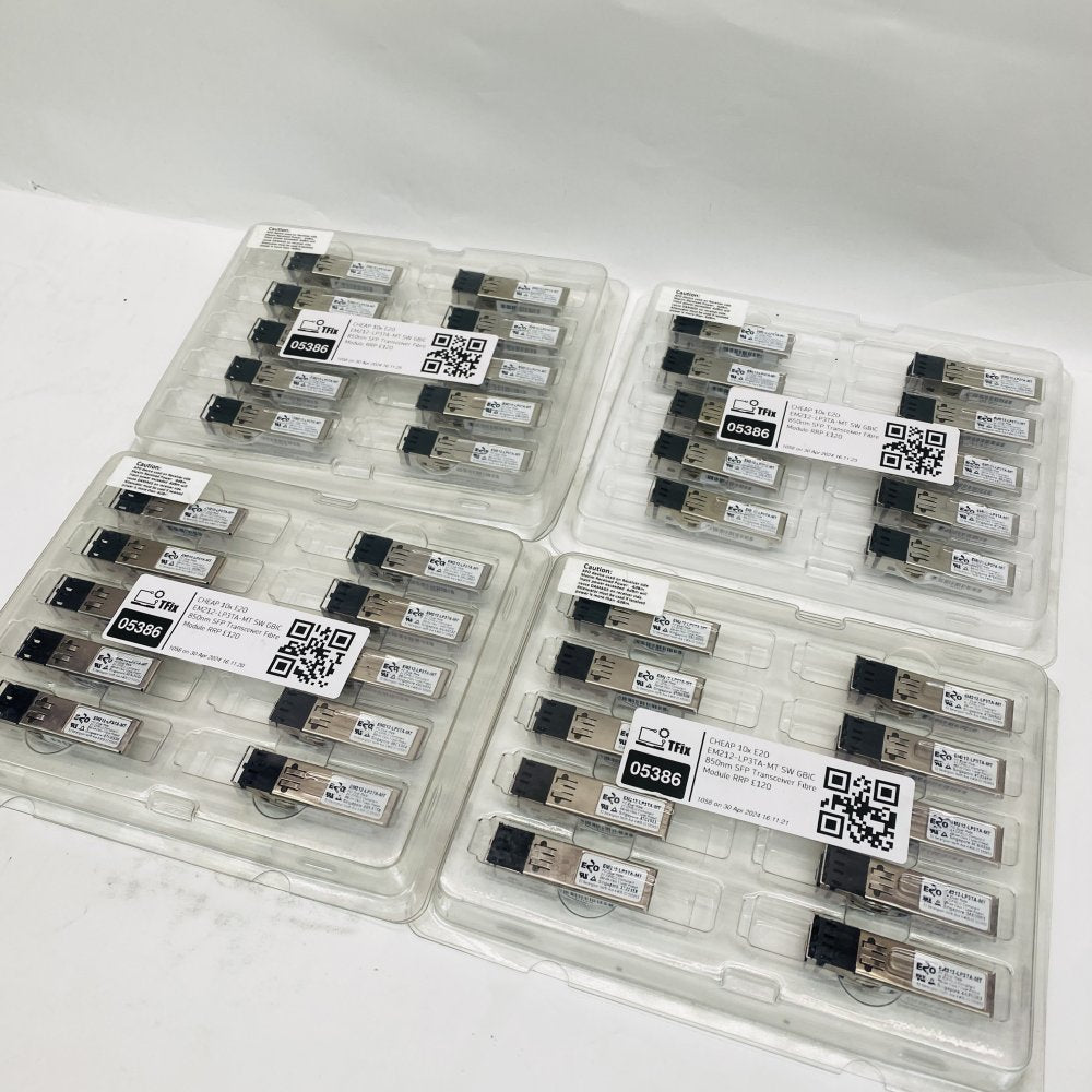 40 x Gigabit SFP Transceiver, E2O EM212-LP3TA-MT 850nm LC, 1.25Gbps
