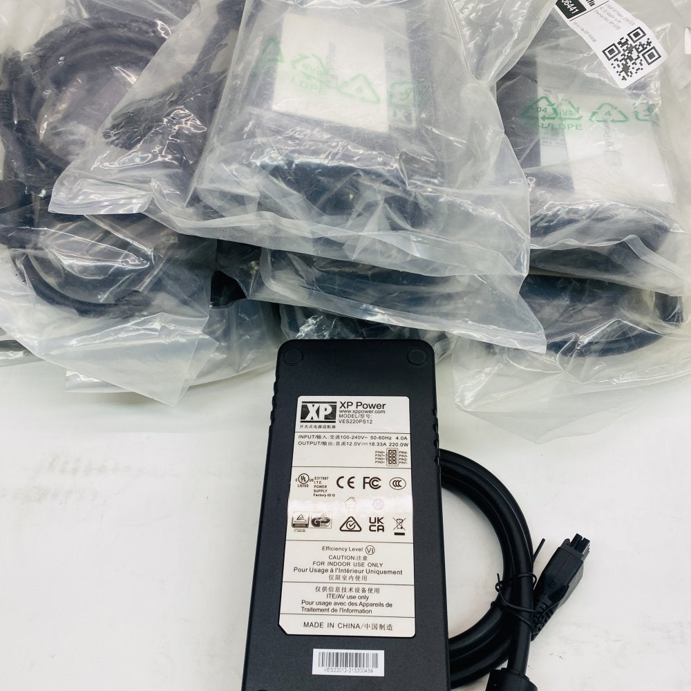 9 x AC-DC Power Adapter XP Power 220W 12V 6-Pin DIN Universal Input UL CE