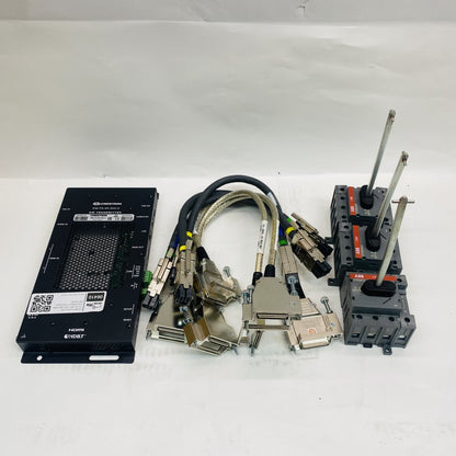 Lot of Industrial & AV Equipment – ABB Switch, Crestron 4K TX, Cisco Cables