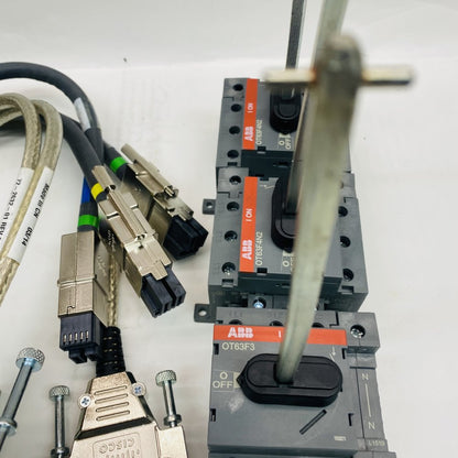 Lot of Industrial & AV Equipment – ABB Switch, Crestron 4K TX, Cisco Cables