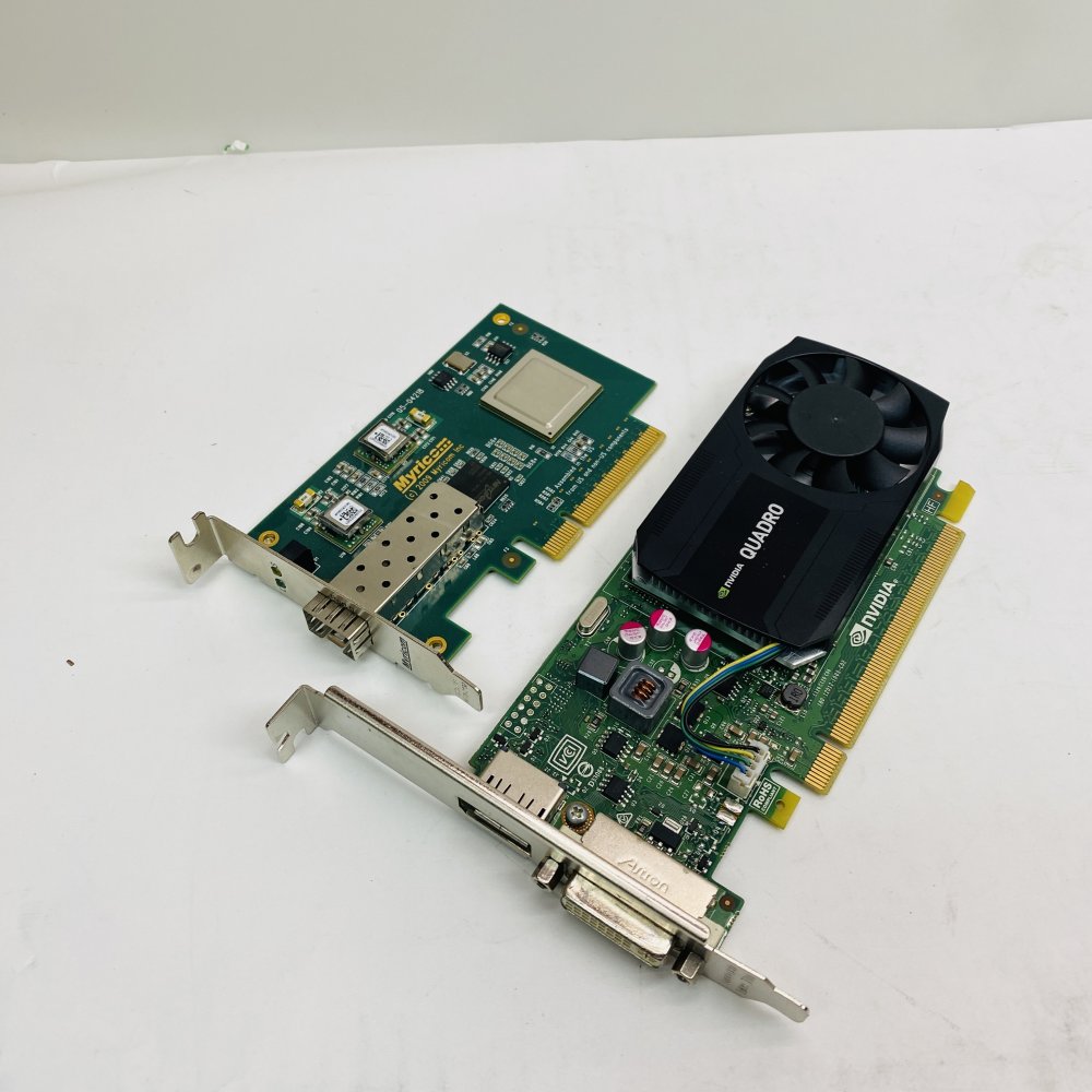 Professional 10GbE SFP+ PCIe Myricom 05-04218 plus NVIDIA Quadro PCIe DVI DP
