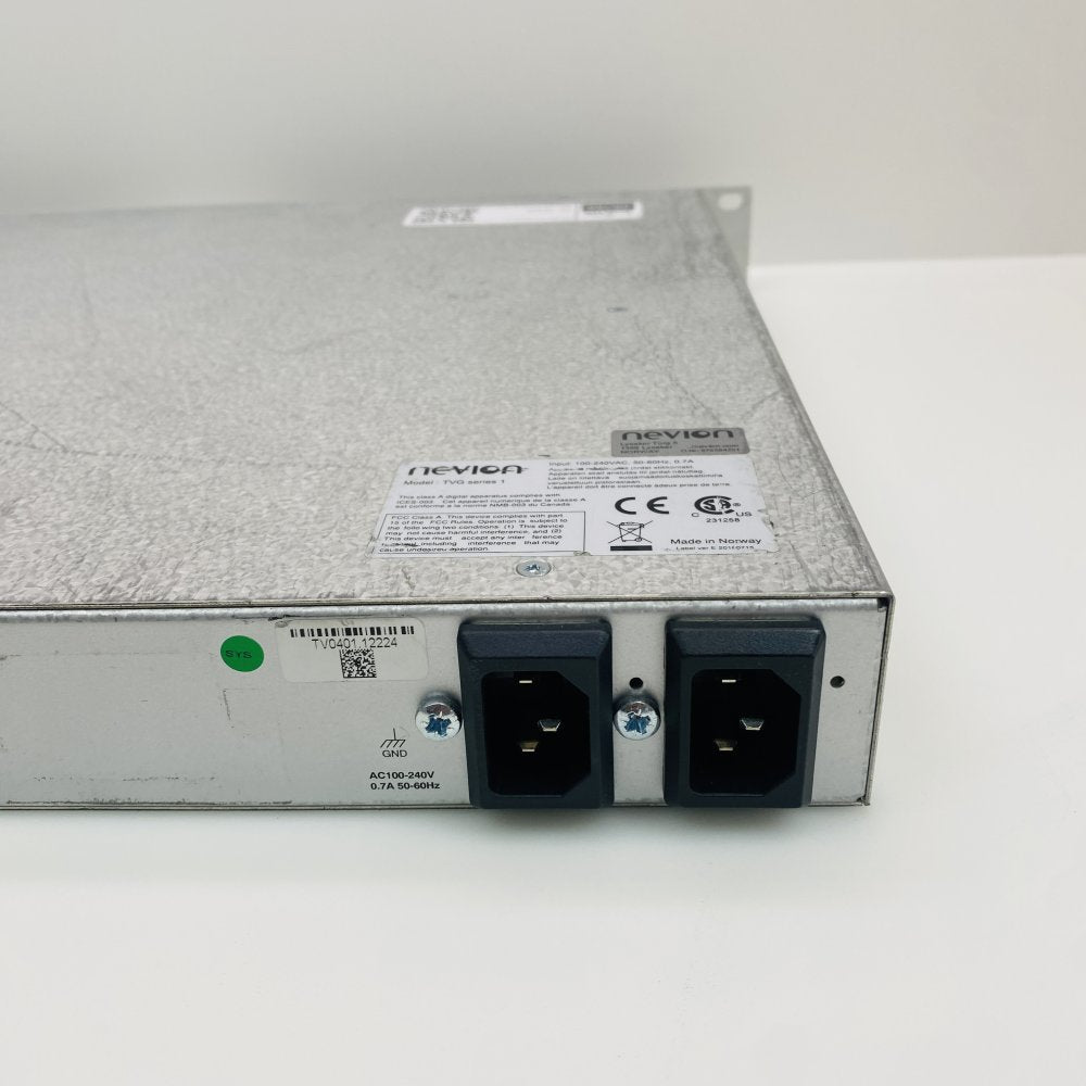 Nevion TVG1 Broadcast RF Analyzer BNC SFP Ethernet Rackmount