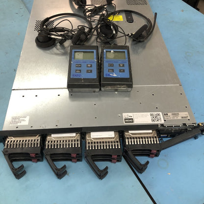 HP DL360 G7 Server Dual Xeon E5630 49GB RAM 8x146GB HDD + EXFO + Headsets