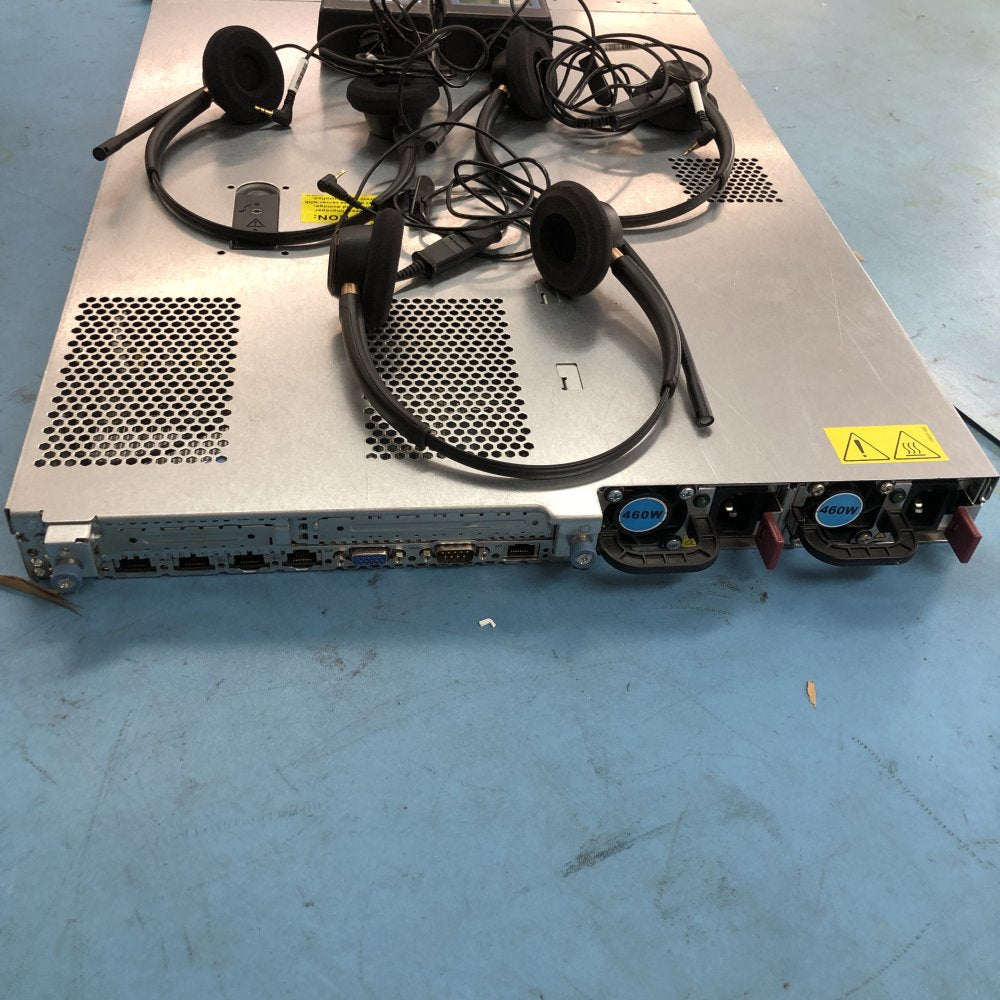 HP DL360 G7 Server Dual Xeon E5630 49GB RAM 8x146GB HDD + EXFO + Headsets