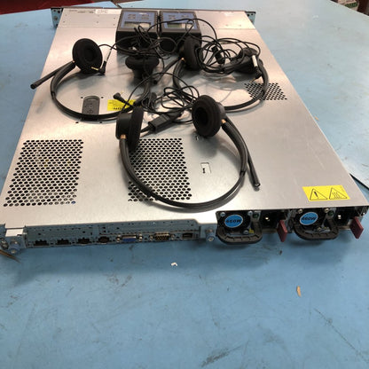 HP DL360 G7 Server Dual Xeon E5630 49GB RAM 8x146GB HDD + EXFO + Headsets