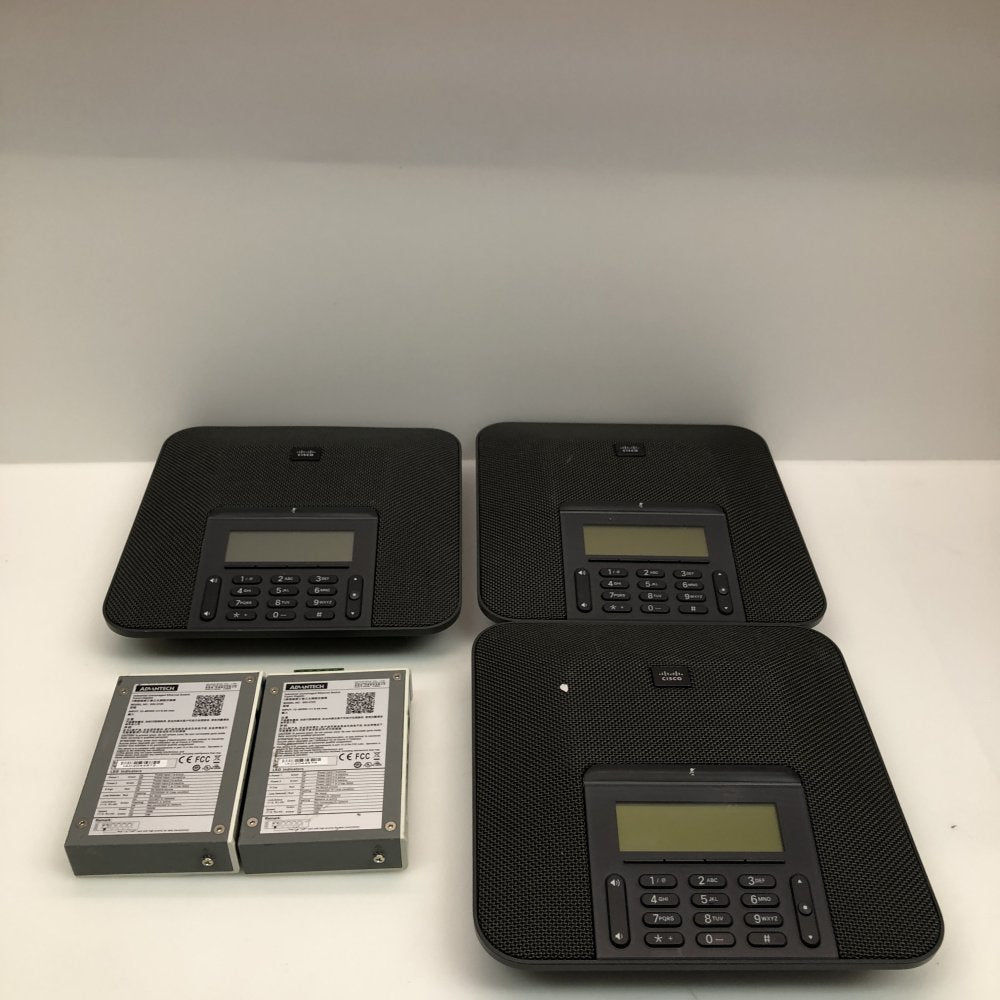 2x Advantech EKI-3725 Ethernet Switch + 3x Cisco CP-7832 IP Conference Phones